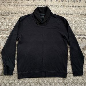 Ted Baker London Black Shawl Collar Pullover Sweater 4 Large